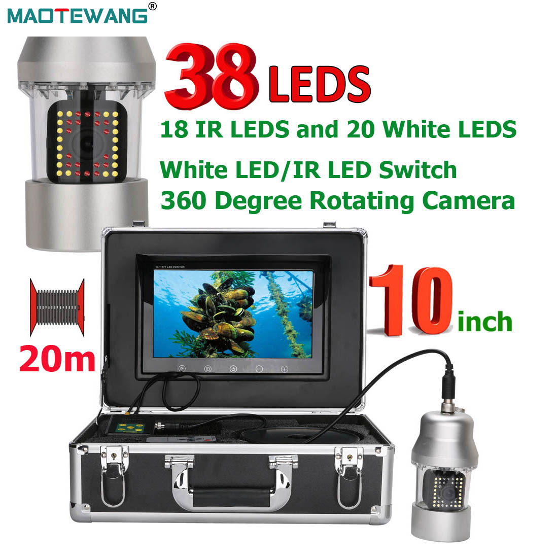 Fishing Depth Finder - MAOTEWANG cámara de vídeo de pesca