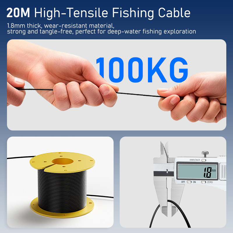 Buscador de peces portátil con - Fishing Depth Finder reseña y precio