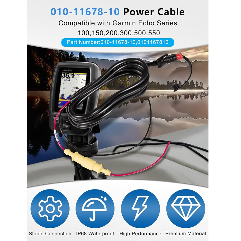 010-11678-10 Cable de alimenta - Fish Finder Cable reseña y precio
