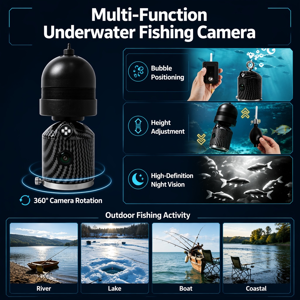 Cámara de posicionamiento de p - Fishing Camera reseña y precio
